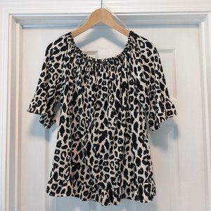 Animal print blouse